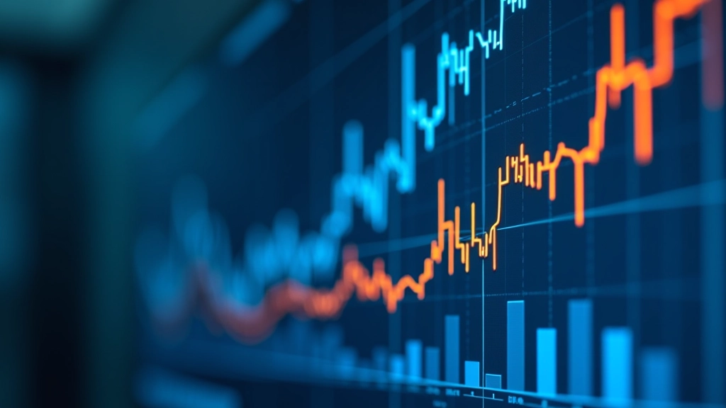 Graphique d'analyse financière montrant les flux de capitaux internationaux avec des courbes ascendantes